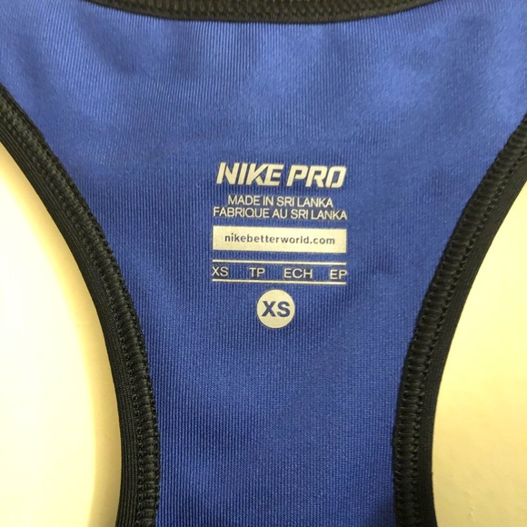 Nike Pro XS Zip Up Sports Bra - Picture 2 of 5